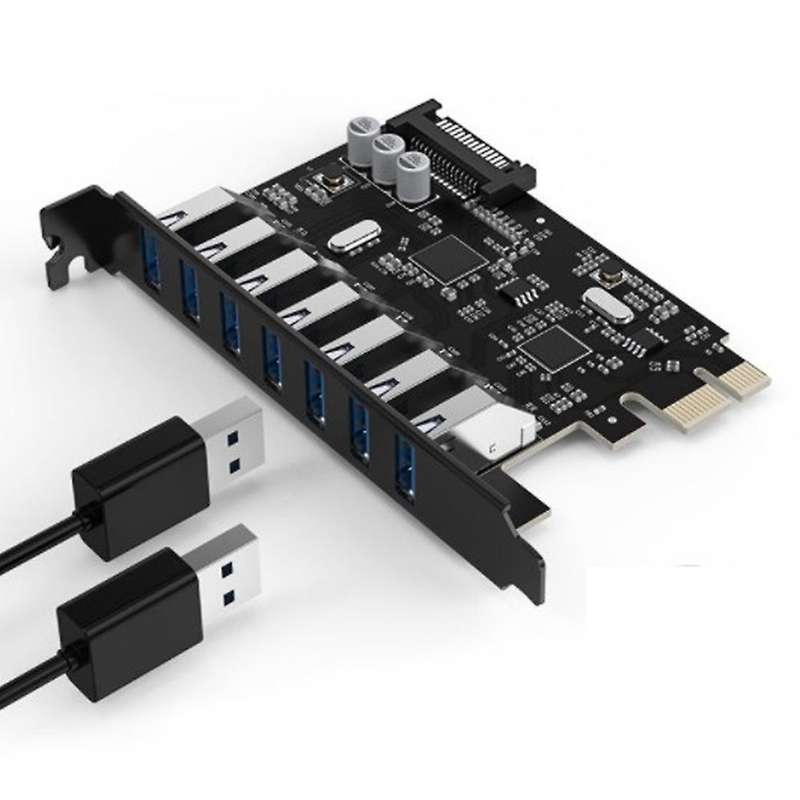 Ports Usb 3.0 Hub External Controller Pci-e Extender Pci Express Card