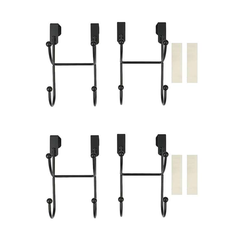 4pcs Wrought Iron Wall Clothes Hanger Hook Home Decoration A