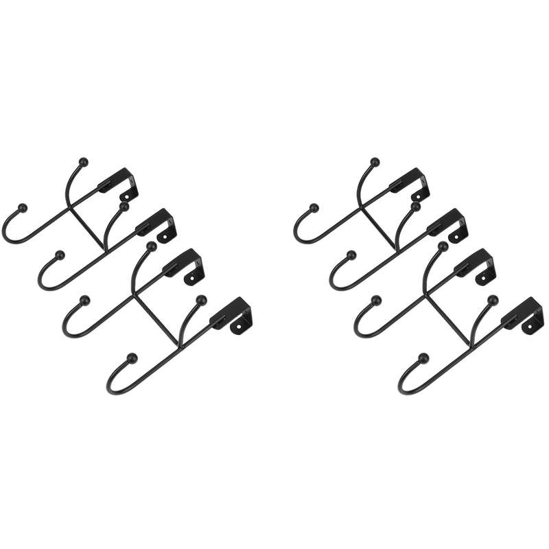 4pcs Wrought Iron Wall Clothes Hanger Hook Home Decoration A