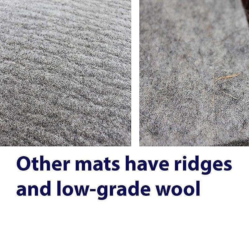 Felt Pad Grey High Temperature Ironing Pad,17 Inch X 24 Inch Wool Mat