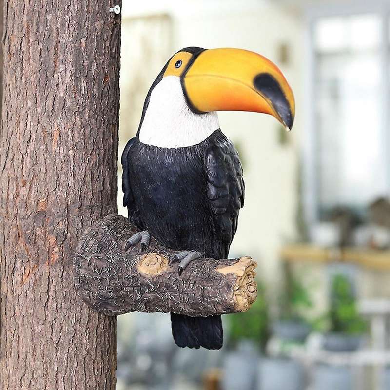 Simulation Bird Ornaments Tree Hanging Resin Handicraft Ornaments
