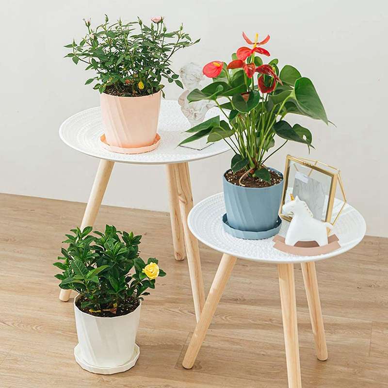 6pcs 6.6 Inch Plant Pot Plastic Planter Colorful Succulent Pots