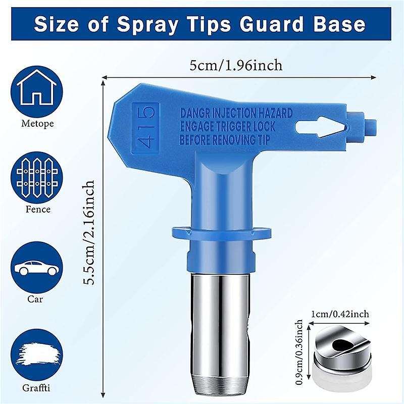 10 Piece Airless Paint Sprayer Nozzle Sprayer Tip Guard and Filter