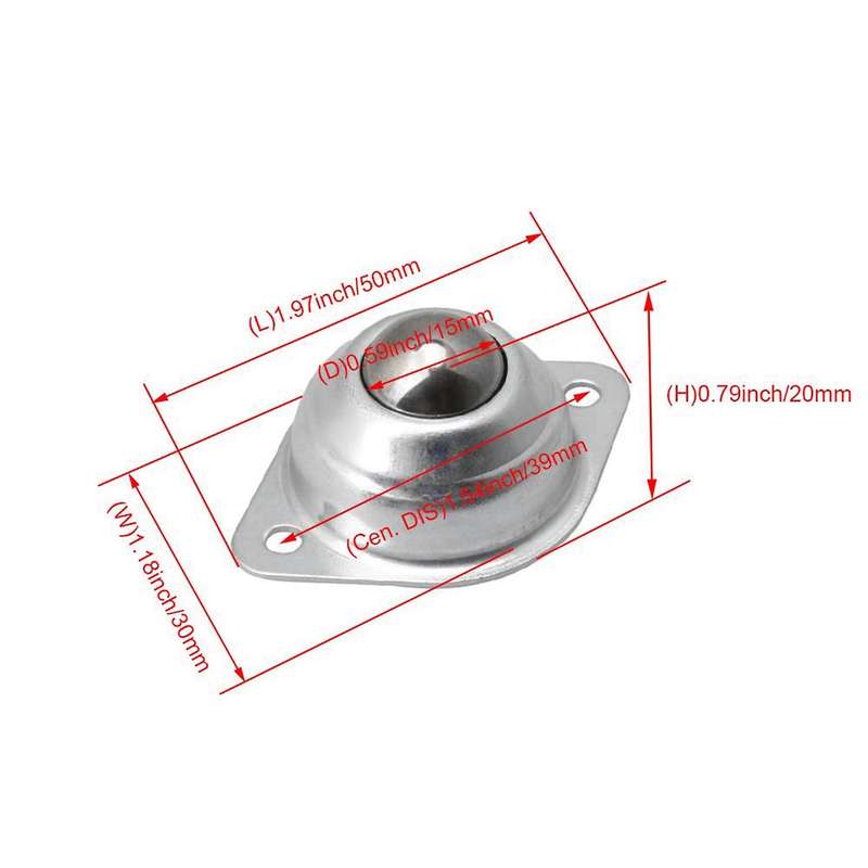 10pcs 3cm Carbon Steel Cy-15a Ball Transfer Unit Transmission Tool