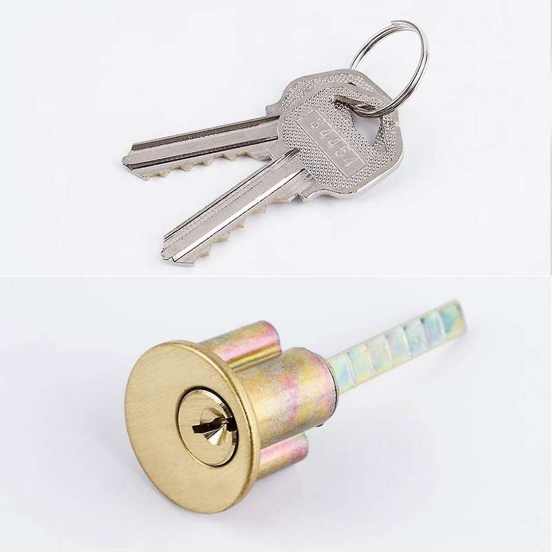 Zinc Cylinder Deadbolt Latch Lock for Night Gate Door Entrance,gold