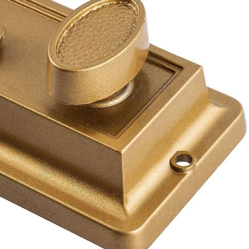 Zinc Cylinder Deadbolt Latch Lock for Night Gate Door Entrance,gold