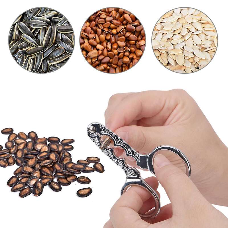 Melon Seed Plier Kitchen Stainless Steel Nutcracker Sheller Opener