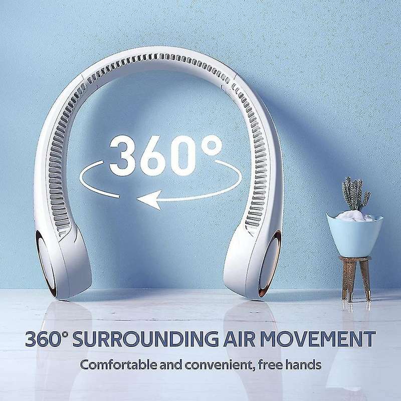 Neck Fan,usb Rechargeable Personal Fan,cooling Hanging Fan 4000mah