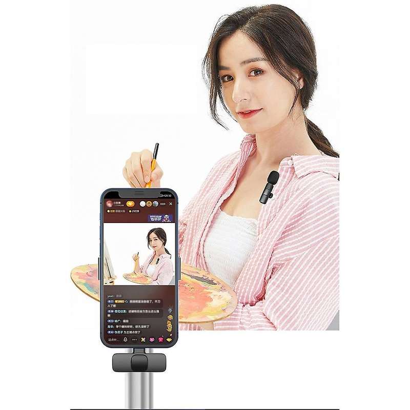 Wireless Lavalier Microphone for Type C,one for Two Charging Version