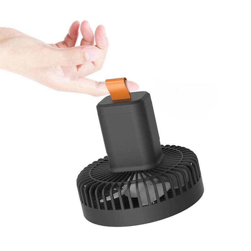 Mini Fan Usb Rechargeable Portable with Led Light Desktop Fan Green