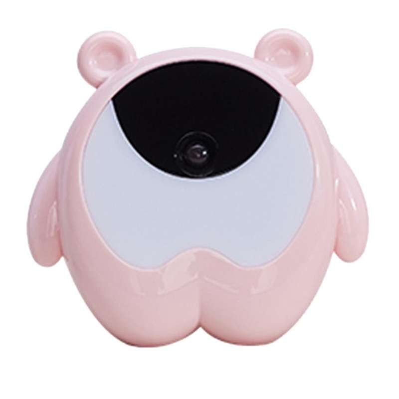 Cute Bear Alarm Clock Colorful Night Light for Kids Gifts Decor C