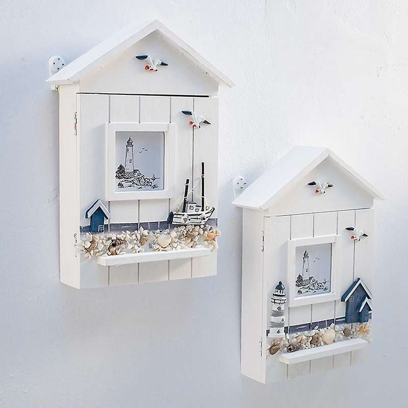Creative Decoration In The Ocean Key Box Key Storage Box Sailboat