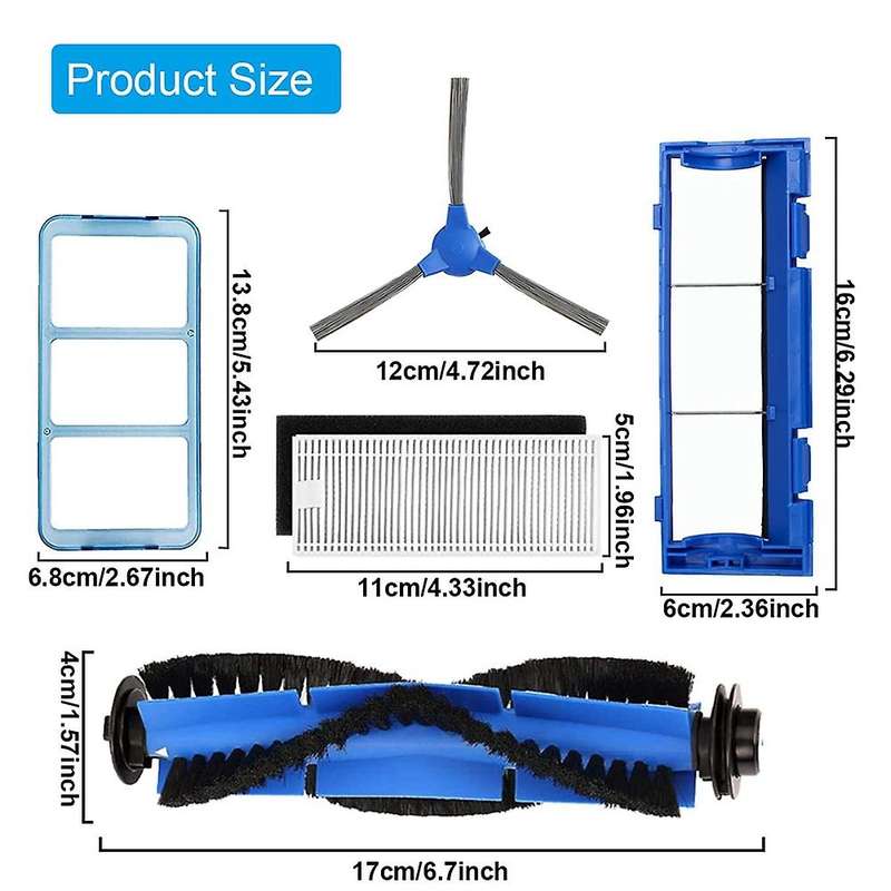 Replacement Parts Roller Brush Side Brushes Hepa Filters for Eufy