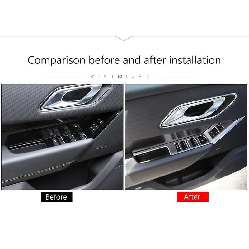 For Range Rover Velar 2017-20 Window Lift Switch Button Cover,silver