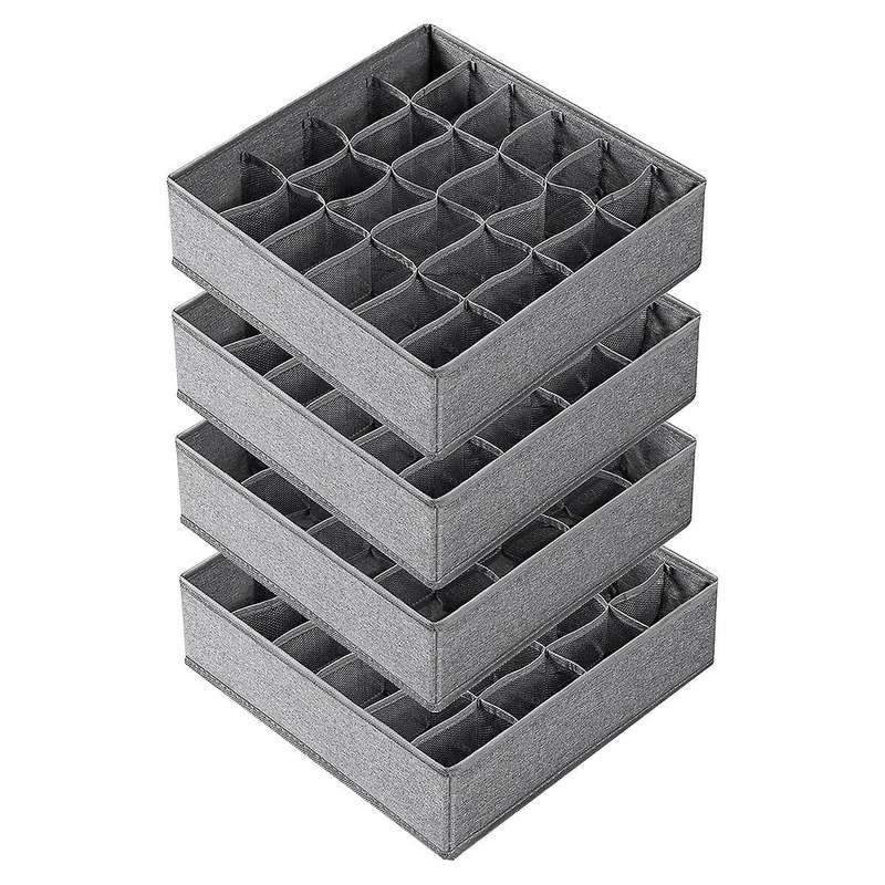 4 Pack Sock Underwear Organizer Dividers,drawer Fabric Foldable