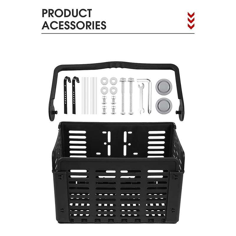 12.4 X 8.8 X 8.0inch(open)universal Bike Baskets,bike Storage