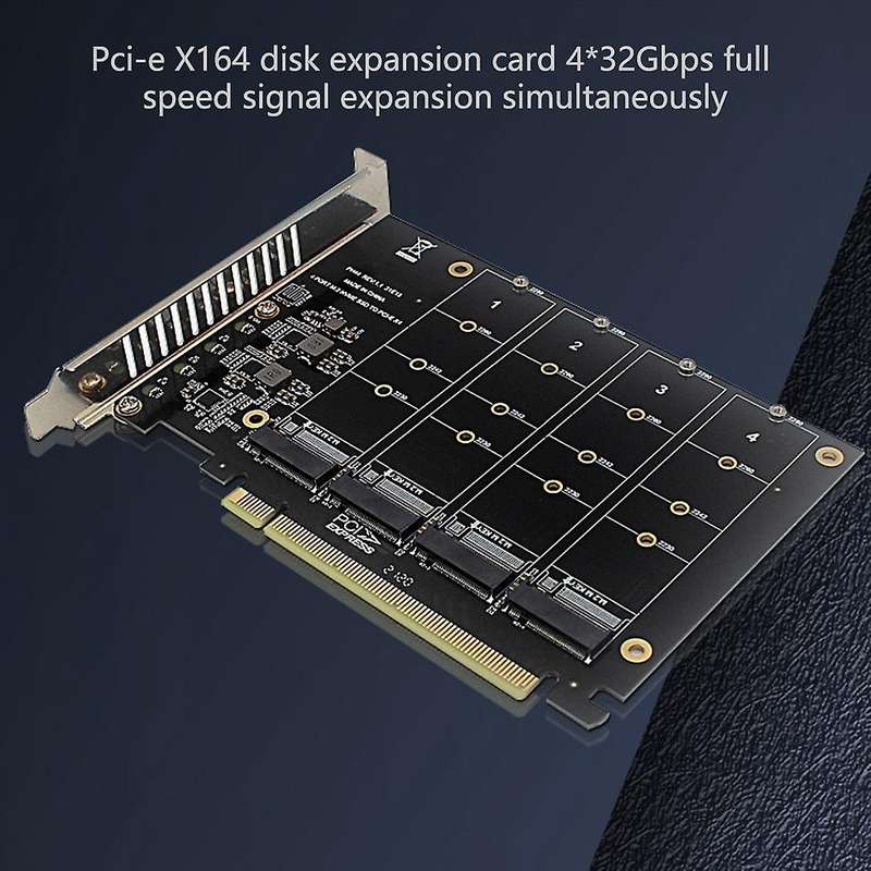 4-disk Nvme Raid Pci-e X16 Dapter Card Support M. 2 Nvme Protocol