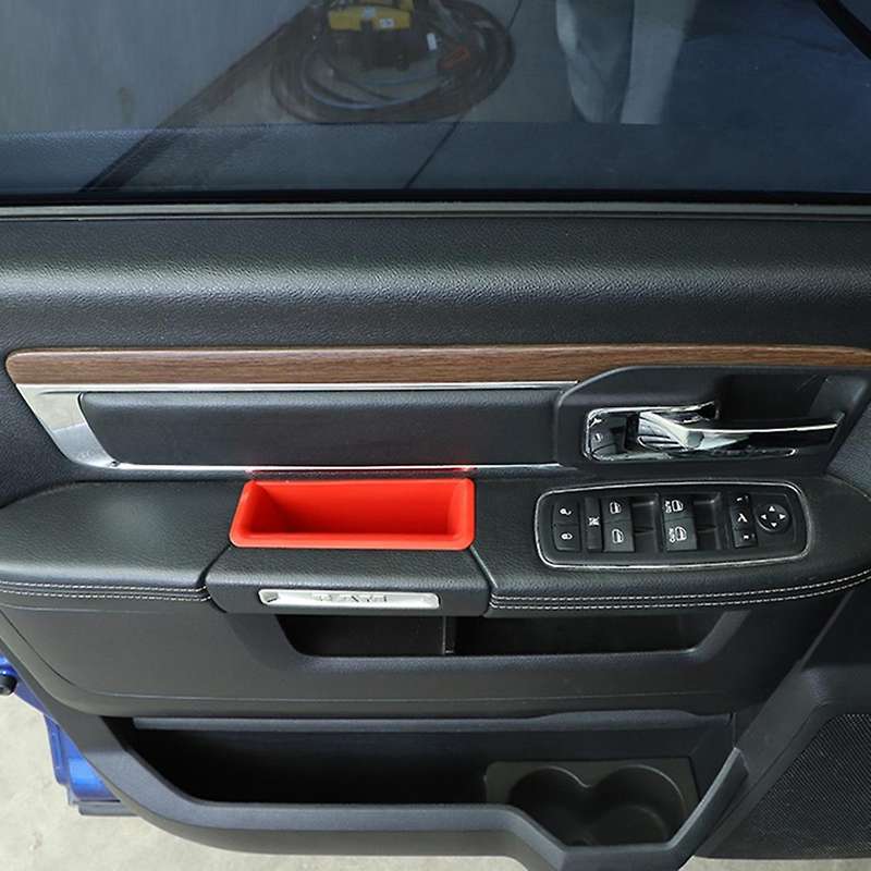 Door Side Organizer Tray for Dodge Ram 1500, Armrest Pocket 4 Pcs