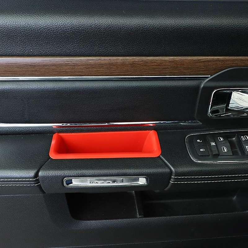 Door Side Organizer Tray for Dodge Ram 1500, Armrest Pocket 4 Pcs