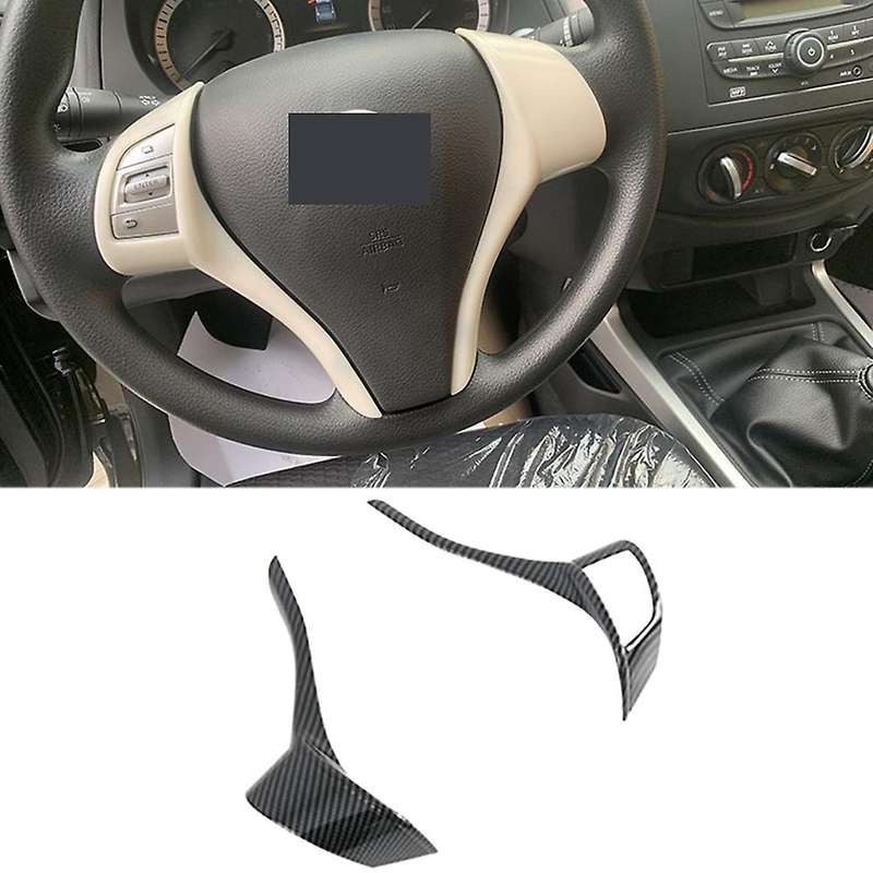 For Nissan Navara 2019-2022 Interior Car Steering Wheel Panel Cover