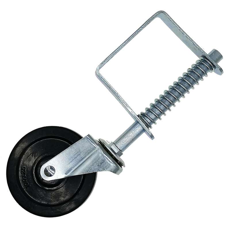 4 Inch Rubber Brake Wheel Heavy Duty Flat Springless Swivel Caster