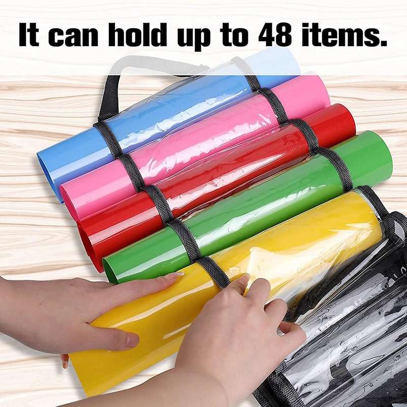 Vinyl Storage Rack-vinyl Roll Wall Hanging, with 48 Roll Compartments