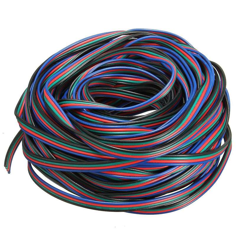 4 Pin Wire Extension Connector Cable Cord Colourful 50m