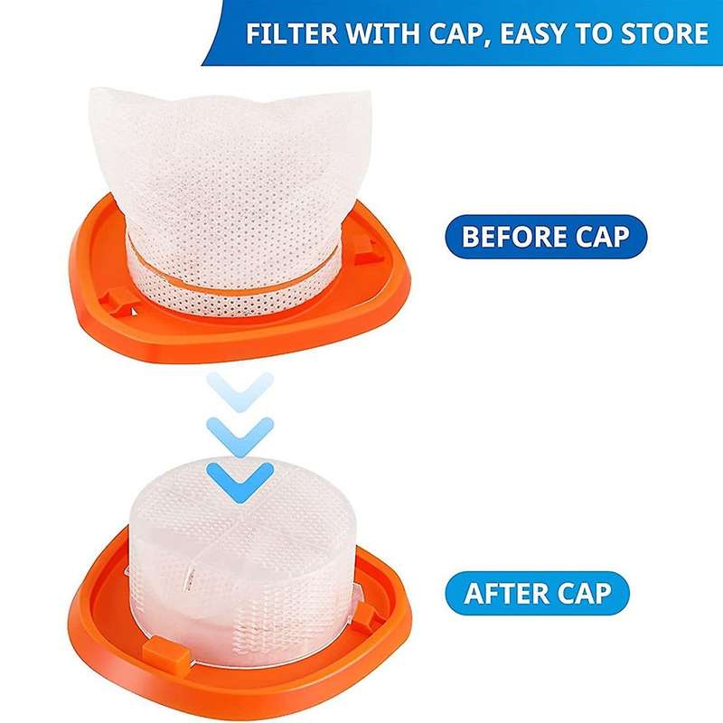 6 Pack Replacement Filters for Black&decker Hnvcf10 Hand Vacuums