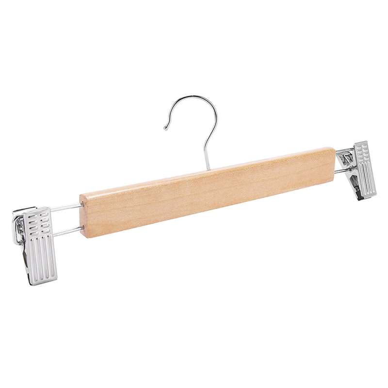 Wooden Skirt Hangers (pack Of 10) Non-slip,360 Degree Swivel Hook