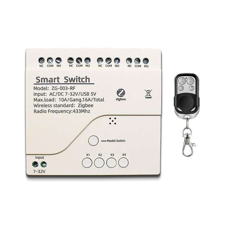 4ch Zigbee 3.0 Wifi Relay Module Work with Tuya Smart Life App