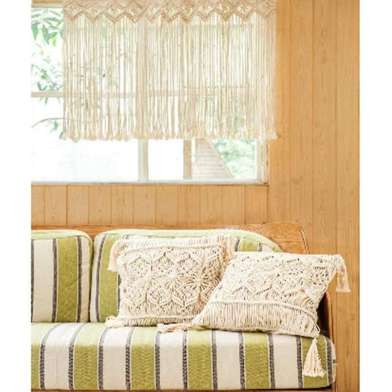 Nordic Handmade Cotton Wall Hanging Tapestry Wedding Backdrop Curtain