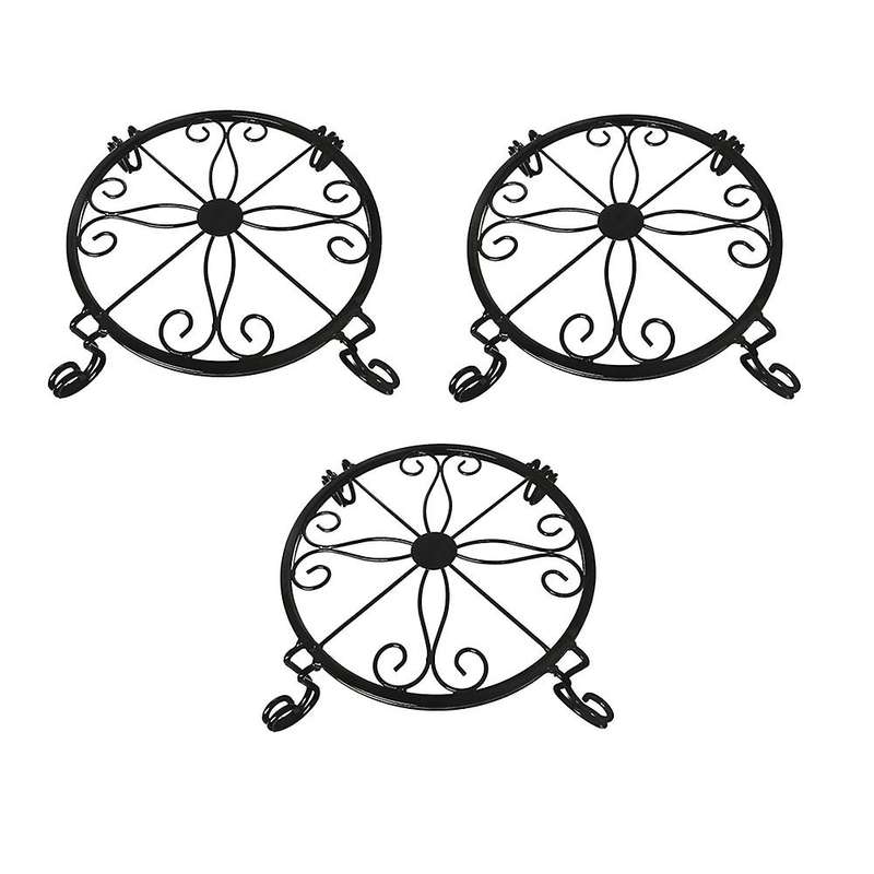 3pack Metal Plant Stands for Flower Pot, Metal Garden Container