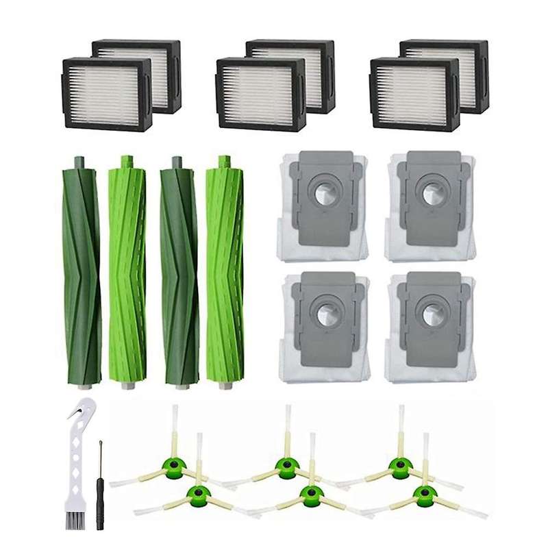 Filter Main Side Bursh Dust Bag for Irobot Roomba I3 I7 E5 E6 Robot