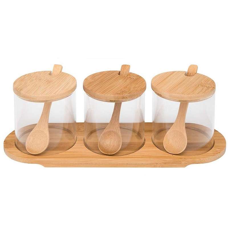Condiment Containers with Lids, 3 Pack Seasoning Containers