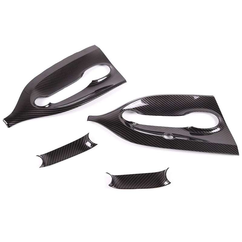 Carbon Fiber Abs Outer Door Bowl Cover For-mercedes Smart 2016-2021