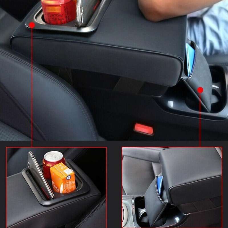 Car Armrest Center Console Box Car Interior Cushion Storage Box B