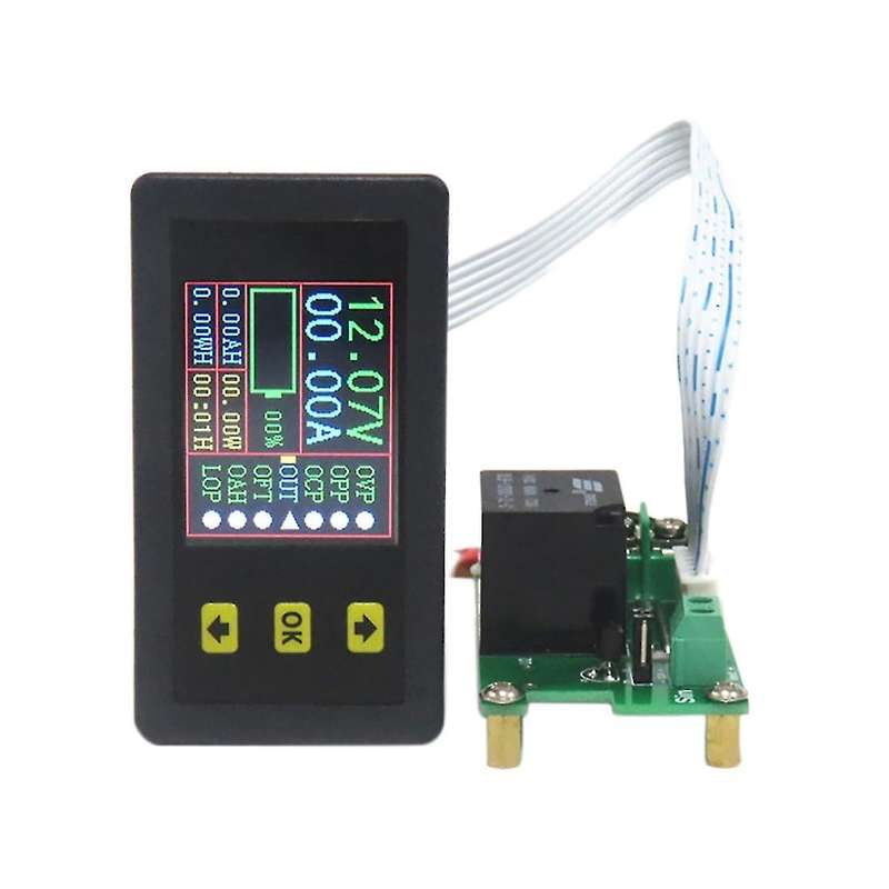 Charge-discharge Monitor,dc 0-90v 0-20a Lcd Color Screen Voltmeter