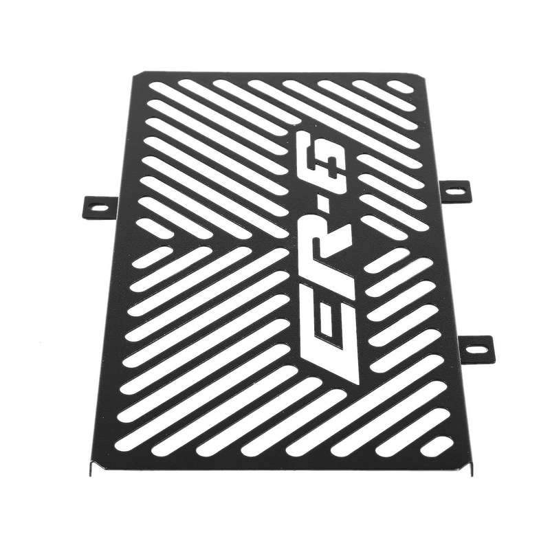 Stainless Steel Radiator Grille Guard for Kawasaki Er6n(black)