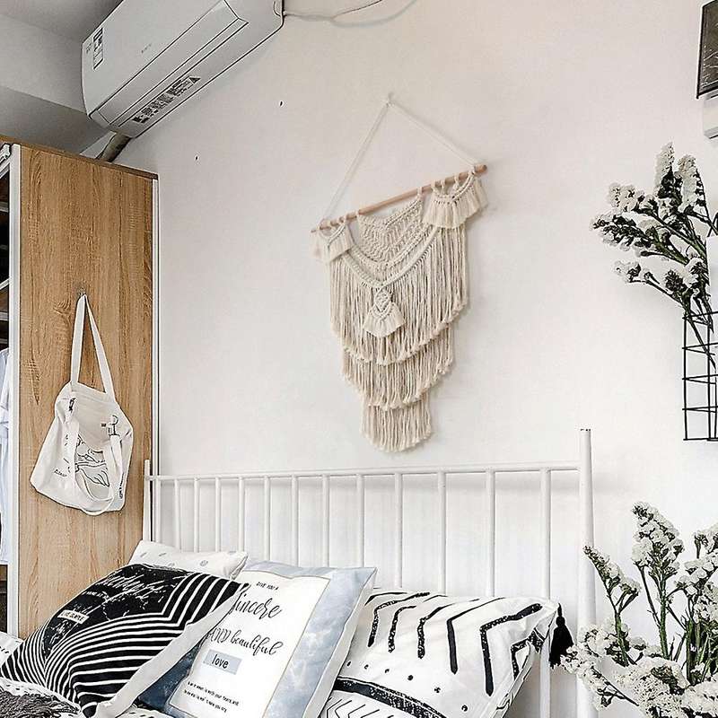 Macrame Wall Hanging,boho Chic Woven Tapestry for Bedroom Living Room