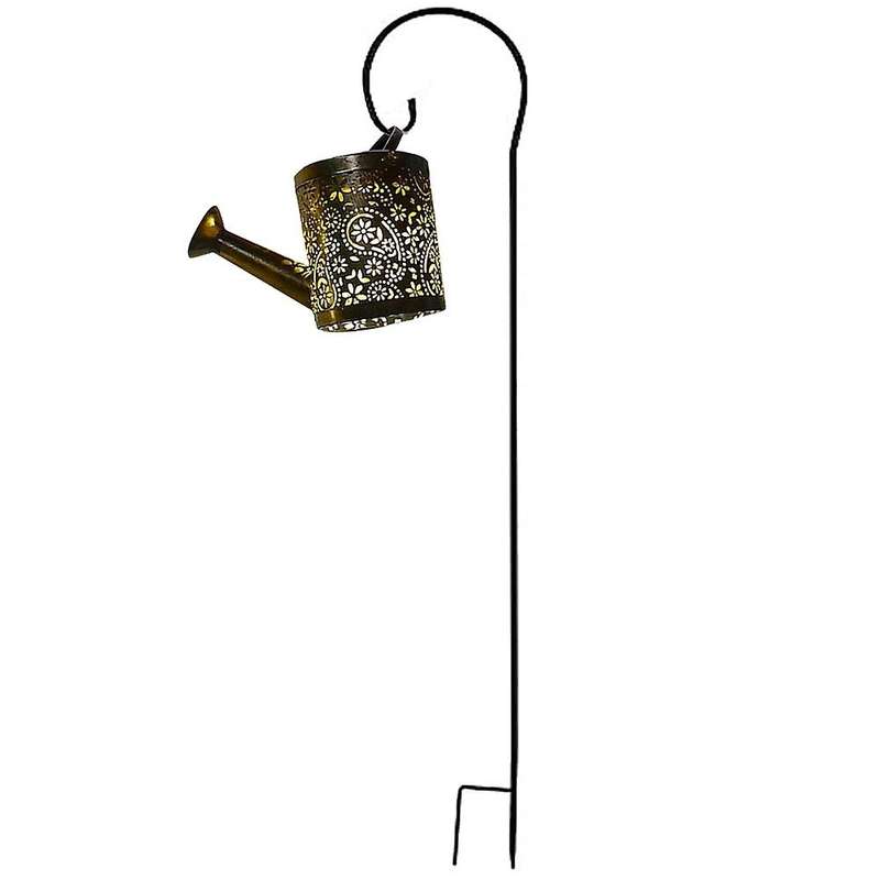 Watering Can Solar Lights for Outdoor Garden, Star Shower Garden A