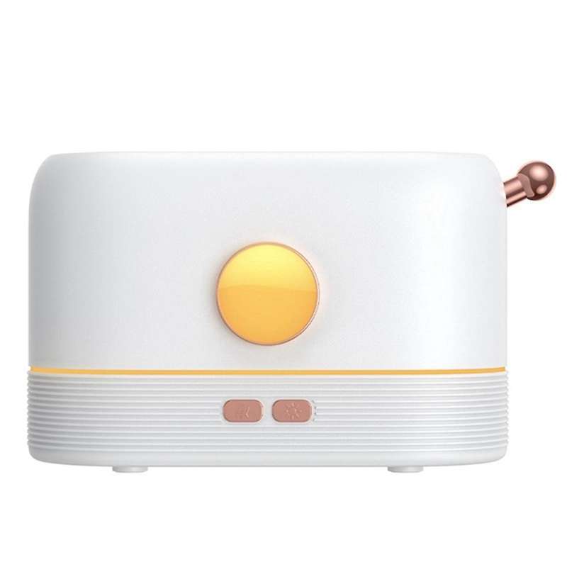 Led Humidifier Night Light Usb 3 Colors Dimming Desk Lamp 200ml White