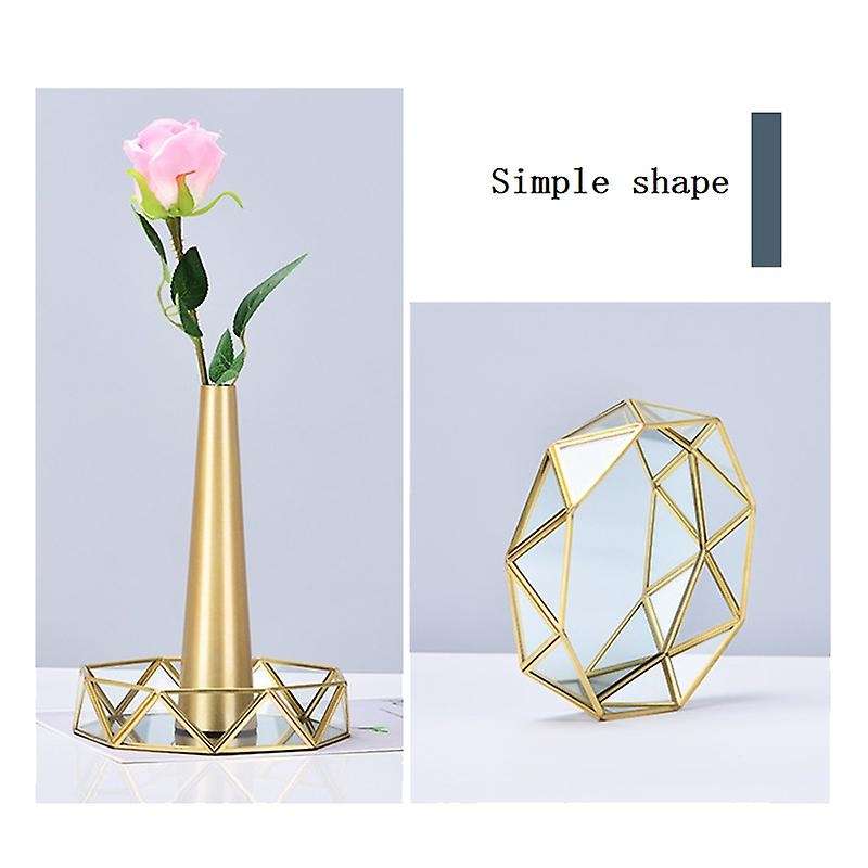 Round Fruit Plate Desktop Small Items Jewelry Display Tray-l