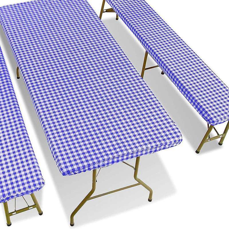 Picnic Table Tablecloth with Bench Covers,rv & Camper Accessories