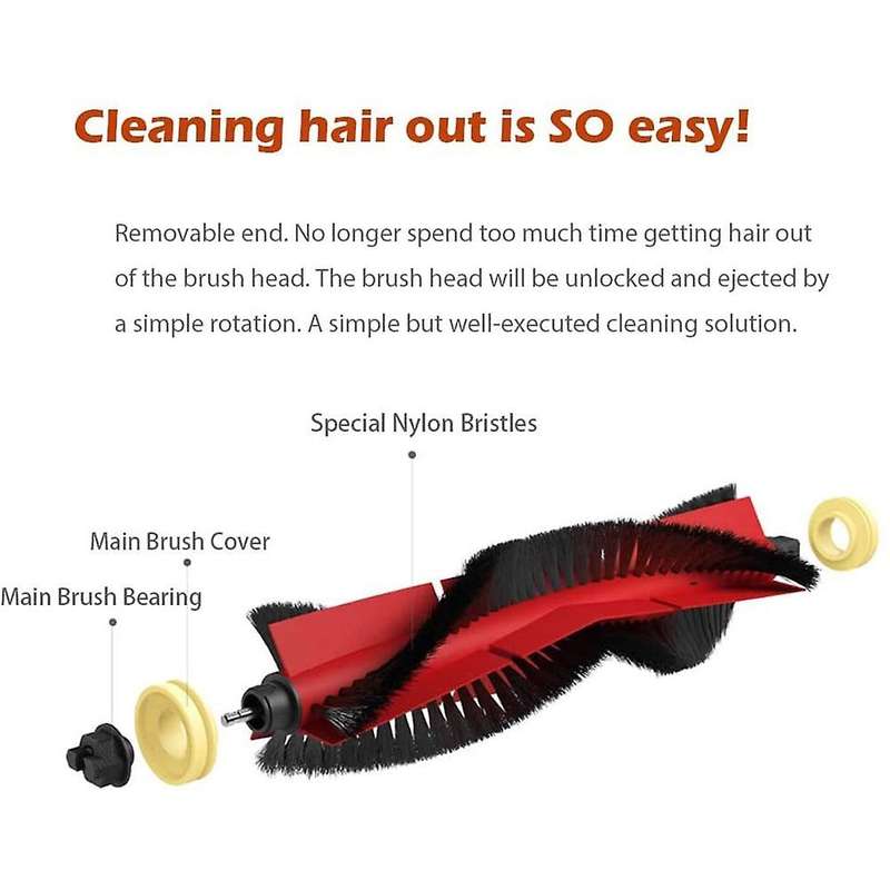 28pcs Main Brush Side Brush Hepa Filter Mop Cloth Replacement