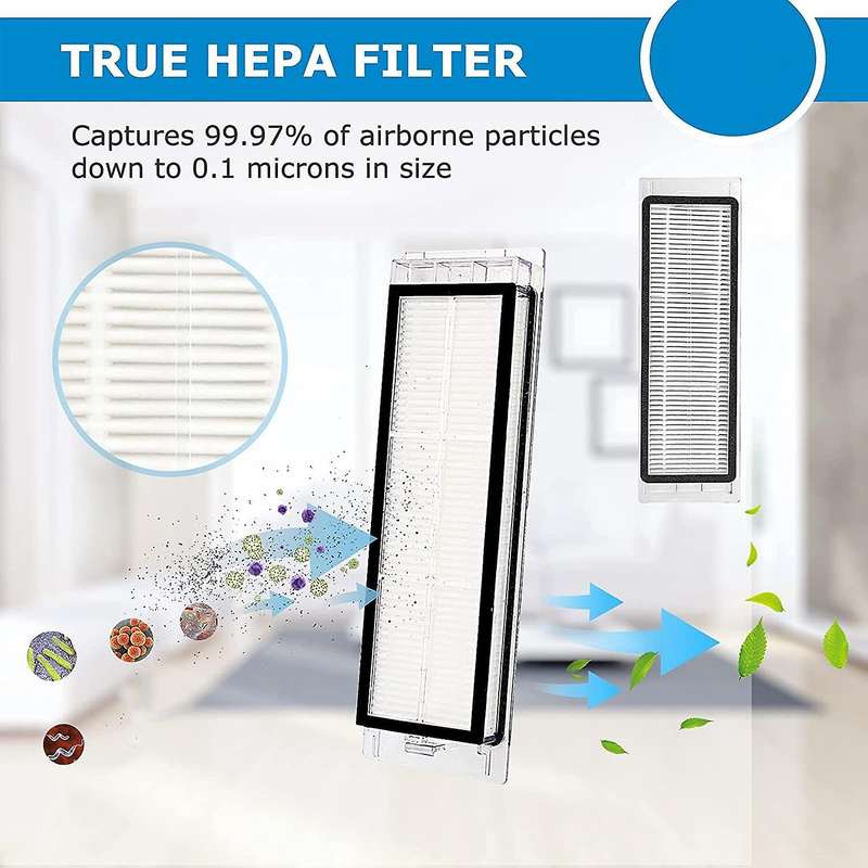 28pcs Main Brush Side Brush Hepa Filter Mop Cloth Replacement