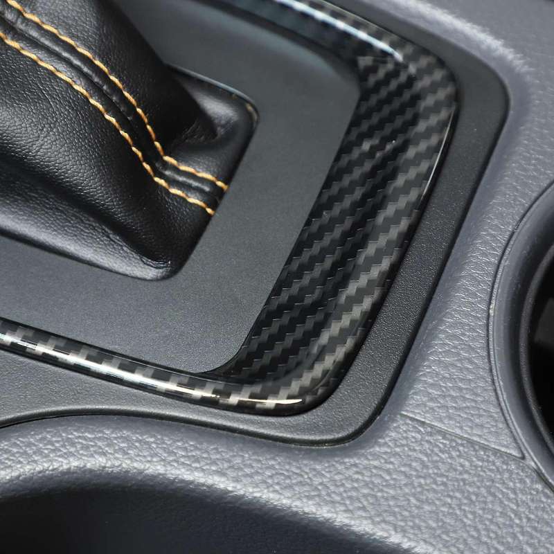 Car Carbon Fiber Abs Gear Shift Frame Cover for Ford Ranger 2015-2021