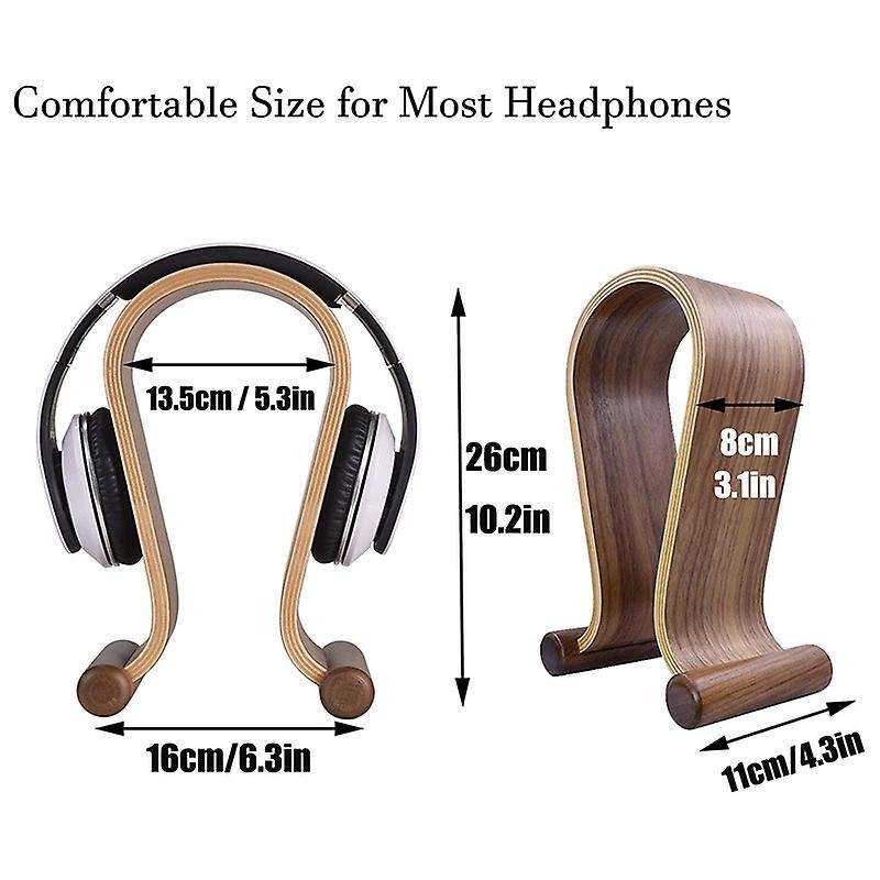 Wooden Headset Holder,for Gaming Headsets & Dj Studio Headphones