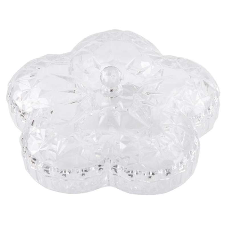 Snack Serving Tray Luxurious Plate Fruit Nuts Sweet Candy with Lid(e)