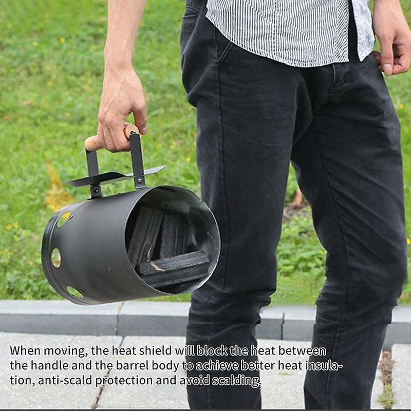 Outdoor Bbq Rack Tools Fire Chimney Starter Ignition Carbon Furnace