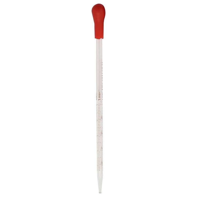 4 Measuring Cylinder Glass 2 Cleaning Brushes + 3x 1ml Glass Pipettes